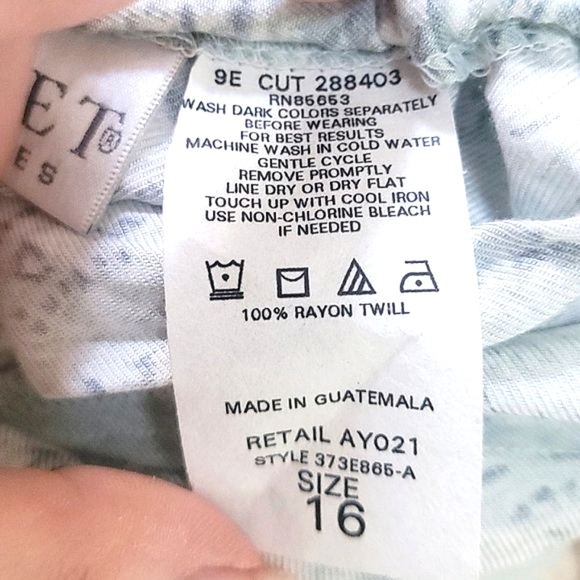 Vintage Koret Petites 3 Piece Skirt Set Floral Embroidery Large - Picture 16 of 16